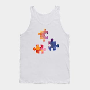 Color mosaic, puzzle. Tank Top